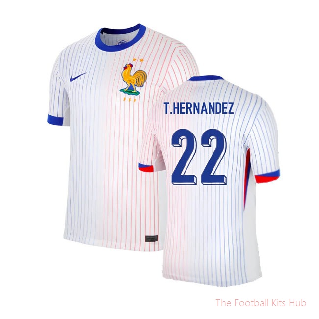 2024-2025 France Away Shirt (T.Hernandez 22)-unisoccer store